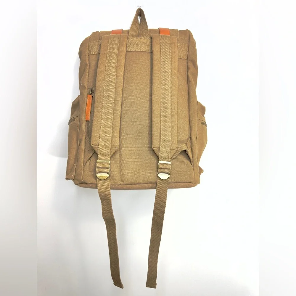 Amangani Exclusive Canvas and Vegan Leather Backpack NWOT